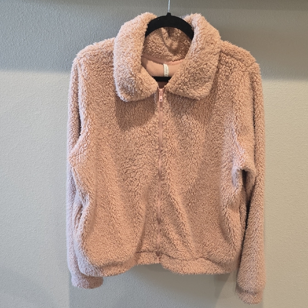 Z Supply Cozy Pink Sherpa Jacket